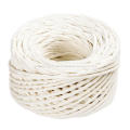 white color twisted paper rope